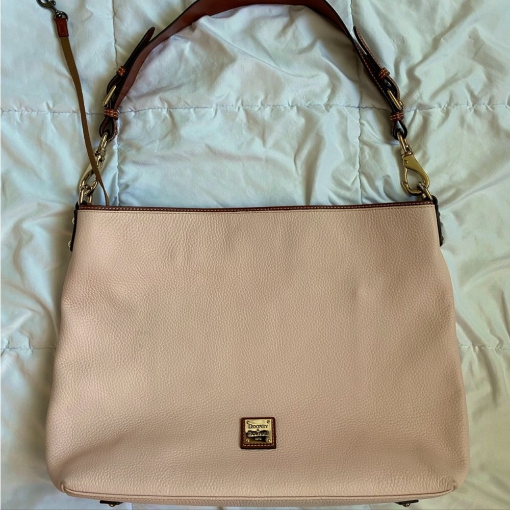 Dooney & Bourke 💕PINK💕Extra Large Courtney Sac in pebble Blush EUC VERY RARE! - Picture 4 of 10